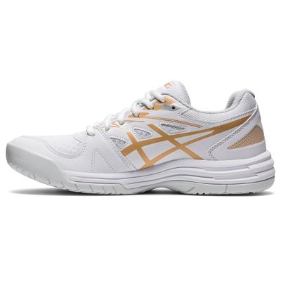 Asics Womens Upcourt 4 Indoor Court Shoes - White/Champagne - main image
