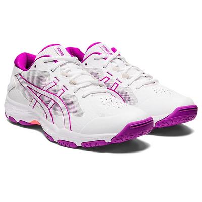 Asics Womens Netburner Super FF Indoor Court Shoes - White/Orchid - main image