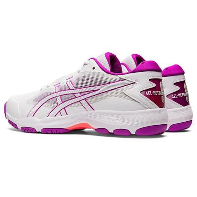 Asics Womens Netburner Super FF Indoor Court Shoes - White/Orchid - main image