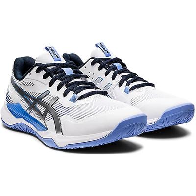 Asics Womens GEL-Tactic Indoor Court Shoes - White/Periwinkle Blue