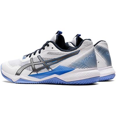 Asics Womens GEL-Tactic Indoor Court Shoes - White/Periwinkle Blue