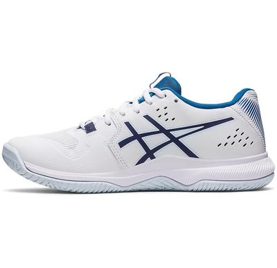Asics Womens GEL-Tactic Indoor Court Shoes - White/Indigo Blue - main image