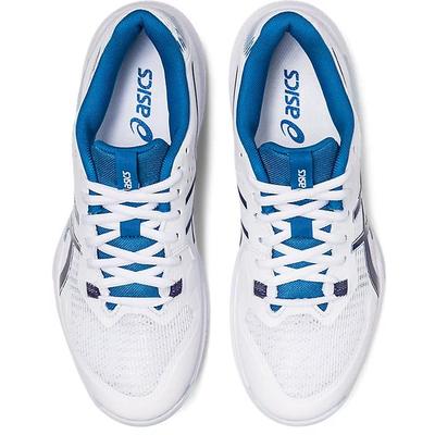 Asics Womens GEL-Tactic Indoor Court Shoes - White/Indigo Blue - main image