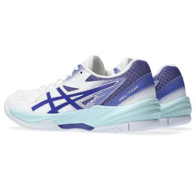Asics Womens GEL-Task 3 Indoor Court Shoes - White/Eggplant - main image