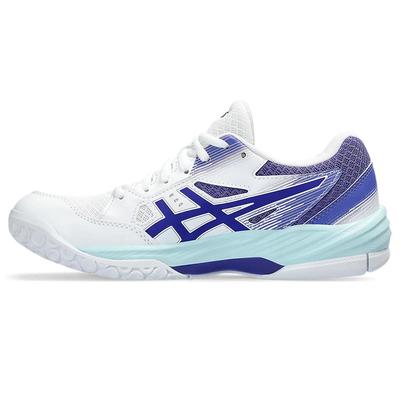 Asics Womens GEL-Task 3 Indoor Court Shoes - White/Eggplant - main image