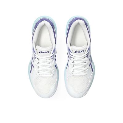 Asics Womens GEL-Task 3 Indoor Court Shoes - White/Eggplant - main image