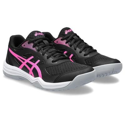 Asics Womens Upcourt 5 Indoor Court Shoes - Black/Hot Pink - main image