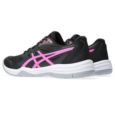 Asics Womens Upcourt 5 Indoor Court Shoes - Black/Hot Pink - main image