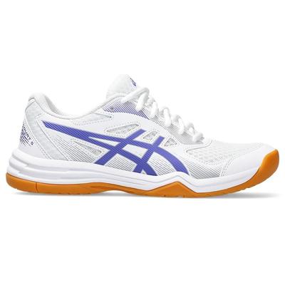 Asics Womens Upcourt 5 Indoor Court Shoes - White/Blue Violet - main image