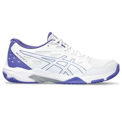 Asics Womens GEL-Rocket 11 Indoor Court Shoes - White/Purple - main image