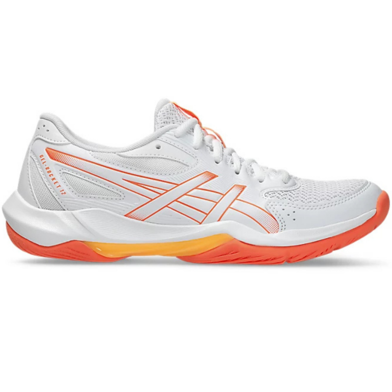 Asics Womens GEL-Rocket 12 Indoor Court Shoes - White/Coral - main image