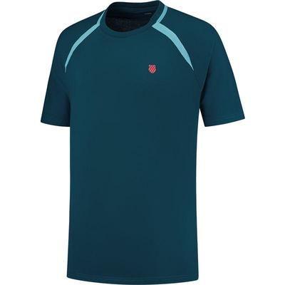 K-Swiss Mens Hypercourt Mesh Crew Tee - Teal - main image