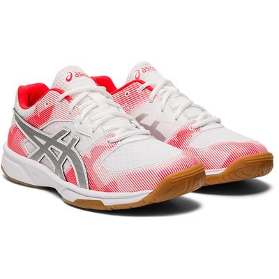 Asics Kids GEL-Tactic GS Indoor Court Shoes - White/Silver