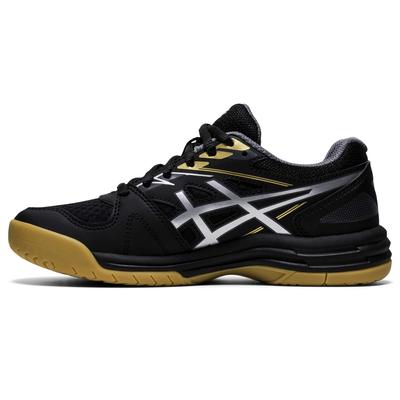 Asics Kids Upcourt 4 GS Indoor Court Shoes - Black/Pure Silver - main image