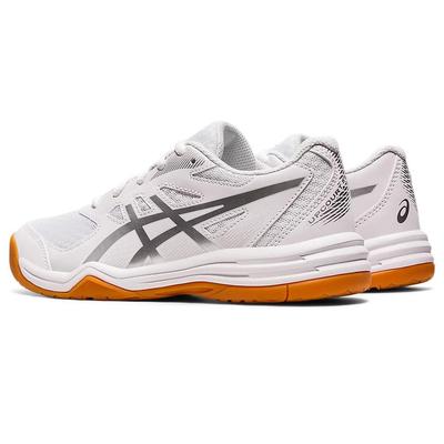 Asics Kids Upcourt 5 Indoor Court Shoes - White/Pure Silver - main image