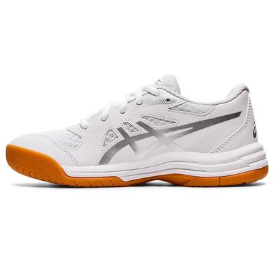 Asics Kids Upcourt 5 Indoor Court Shoes - White/Pure Silver - main image