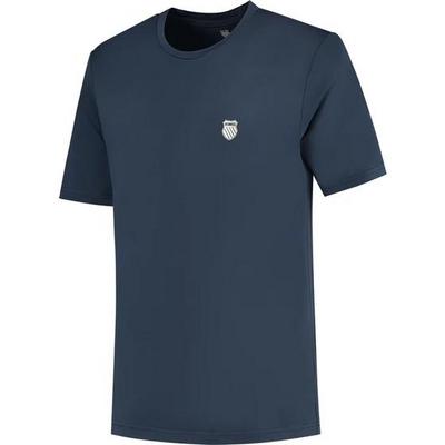 K-Swiss Mens Hypercourt Double Crew Tee - Navy - main image