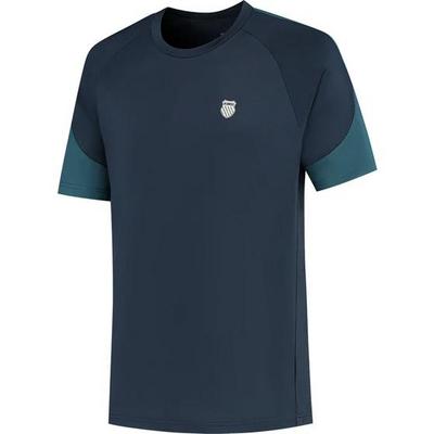 K-Swiss Mens Hypercourt 3 Mesh Crew Tee - Navy - main image