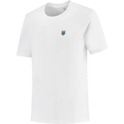 K-Swiss Mens Hypercourt Print Crew Tee - White - main image