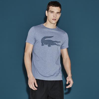 Lacoste Sport Mens Tech Crew Tee - Light Indigo Blue - main image