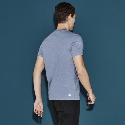 Lacoste Sport Mens Tech Crew Tee - Light Indigo Blue - main image