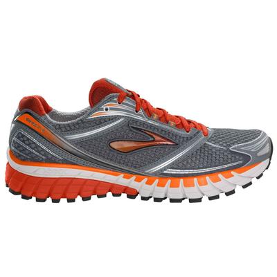 Brooks Mens Ghost 6 Running Shoes - Grey/Orange - Tennisnuts.com