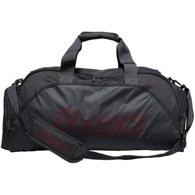 Asics Large Duffel Bag - Dark Grey/True Red - main image