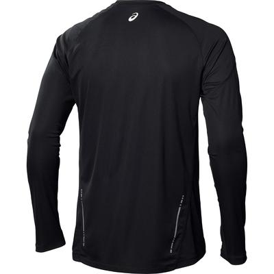 Asics Mens Long Sleeve Running Crew - Performance Black - main image
