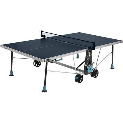 Cornilleau Sport 300X 5mm Rollaway Outdoor Table Tennis Table - Blue