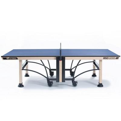 Cornilleau Competition Wood ITTF 850 Rollaway Indoor Table Tennis Table (25mm) - Blue