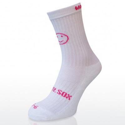 Wacky Sox Sports Socks (1 Pair) - White/Pink - main image