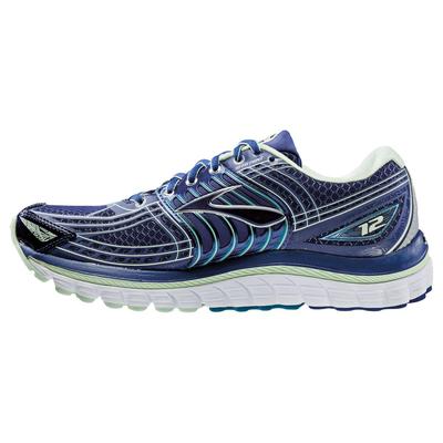 Brooks Womens Glycerin 12 Running Shoes - Blue Print/Patina Green - main image