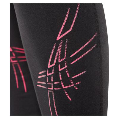 Asics Womens Stripe Tights - Black/Ultra-Pink - main image