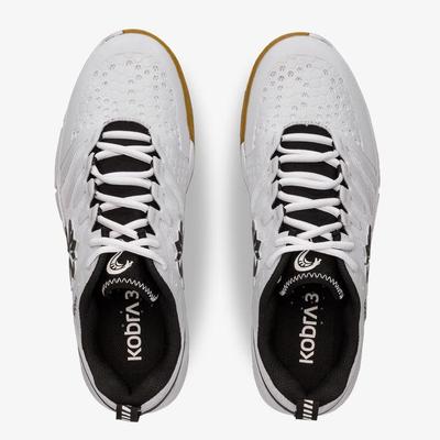 Salming Mens Kobra 3 Indoor Court Shoes - White/Black