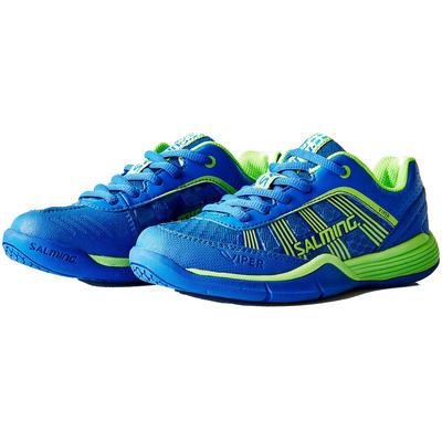 Salming Kids Viper 3.0 Indoor Junior Court Shoes - Royal Blue/Gecko Green - main image