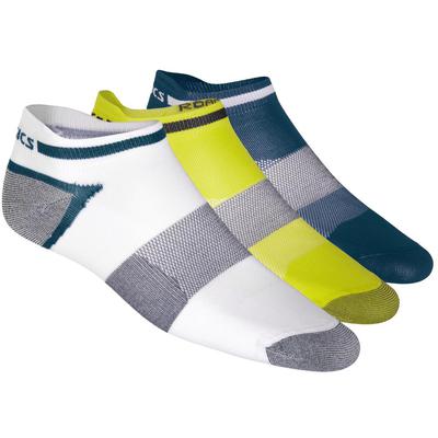 Asics Lyte Socks (3 Pairs) - White/Yellow/Navy - main image