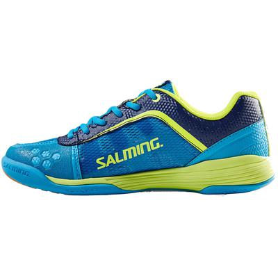 Salming Mens Adder Indoor Court Shoes - Cyan/Yellow - main image