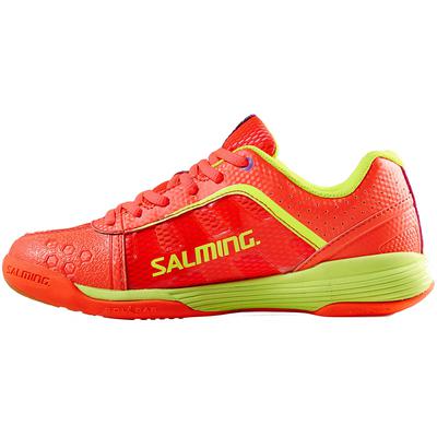 Salming Womens Adder Indoor Court Shoes - Diva Pink/Safety Yellow - main image