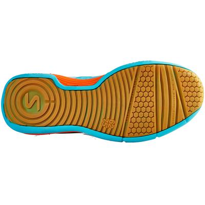 Salming Kids Adder Junior Indoor Court Shoes - Turquoise/Shock Orange - main image