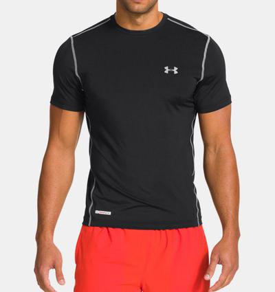 Under Armour Mens HeatGear Compression Top - Black - main image