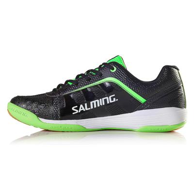 Salming Mens Adder Indoor Court Shoes - Black/Green - main image