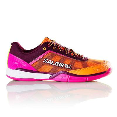Salming Womens Viper 4 Indoor Court Shoes - Purple/Orange - main image