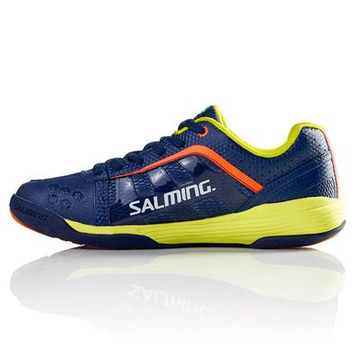 Salming Kids Adder Indoor Court Shoes - Blue/Yellow - main image