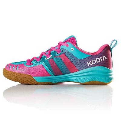 Salming Womens Kobra Indoor Court Shoes - Turquoise/Pink - main image