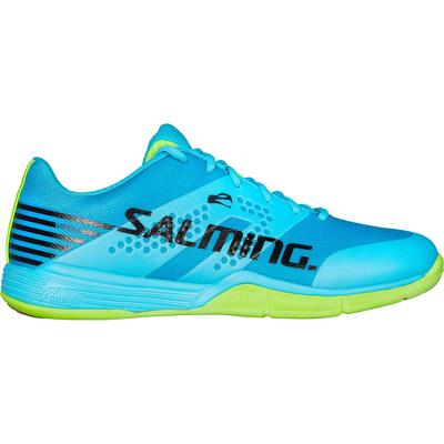 Salming Mens Viper 5 Indoor Court Shoes - Light Blue/Fluo Green - main image