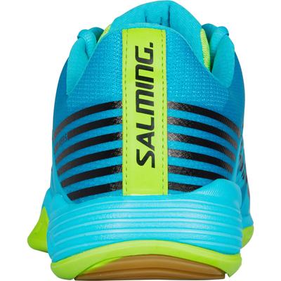 Salming Mens Viper 5 Indoor Court Shoes - Light Blue/Fluo Green - main image