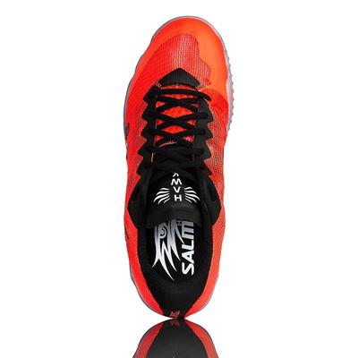 Salming Mens Hawk Indoor Court Shoes - Black/Lava Red - main image