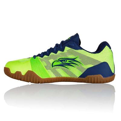 Salming Mens Hawk Indoor Court Shoes - Green/Blue - main image