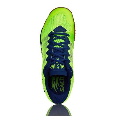 Salming Mens Hawk Indoor Court Shoes - Green/Blue - main image