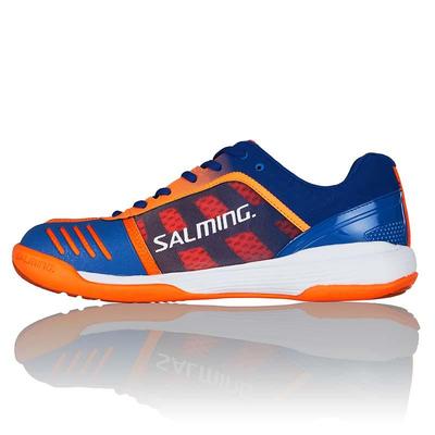 Salming Mens Falco Indoor Court Shoes - Blue/Orange - main image
